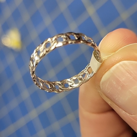 Link Silver Tone Ring 7 - Picture 3 of 3